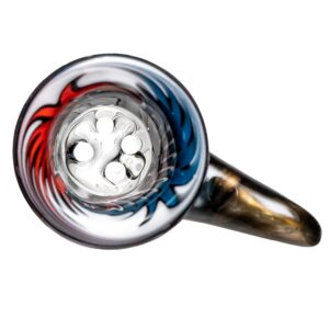 Shop Kevin Howell - Martini Slide - 4 Hole - 18mm - Grateful Linework w/ Electrum in australian