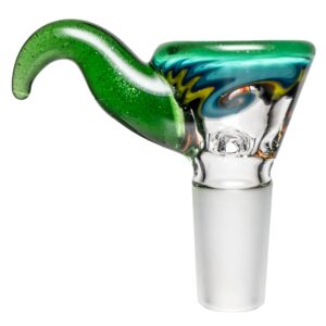 Shop Kevin Howell - Martini Slide - 4 Hole - 14mm - Bipolar Linework - w/ Green Stardust in australian