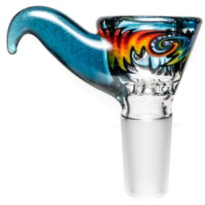 Shop Kevin Howell - Martini Slide - 4 Hole - 14mm - Bipolar Linework w/ Blue Stardust in australian