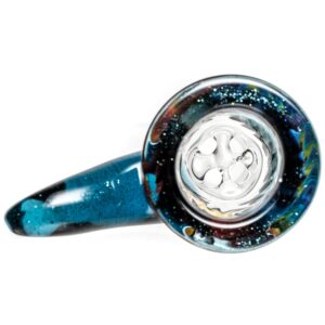 Shop Kevin Howell - Martini Slide - 4 Hole - 14mm - Bipolar Linework w/ Blue Stardust in australian