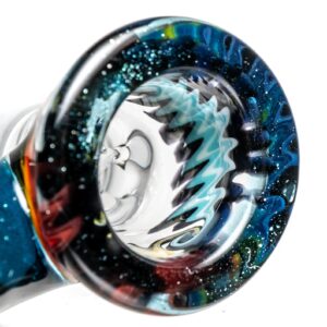 Shop Kevin Howell - Martini Slide - 4 Hole - 14mm - Bipolar Linework w/ Blue Stardust in australian