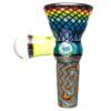 Shop Kevin Murray - Martini Slide - 14mm - Multi Color Swirl & Rainbow Reti in australian