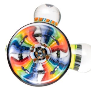 Shop Kevin Murray - Martini Slide - 14mm - White Rainbow Weave & Rainbow Faces in australian