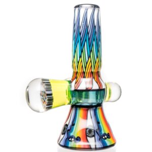 Shop Kevin Murray - Martini Slide - 14mm - White Rainbow Weave & Rainbow Faces in australian
