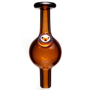 Shop Keys Glass - Bubble Cap - Orange Dancing Bear Head - Sienna Brown in australian