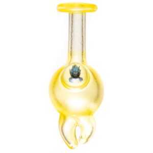 Shop Keys Glass - Spinner Bubble Cap - S.S. Blue Vegeta - Yellow Satin in australian