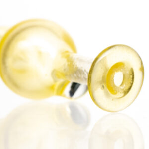 Shop Keys Glass - Spinner Bubble Cap - S.S. Blue Vegeta - Yellow Satin in australian