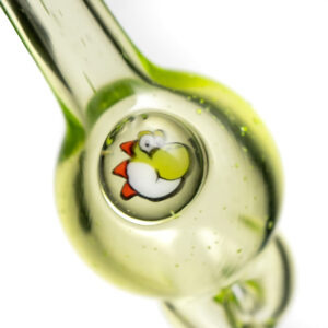 Shop Keys Glass - Spinner Bubble Cap - Yoshi - UV Light Green in australian