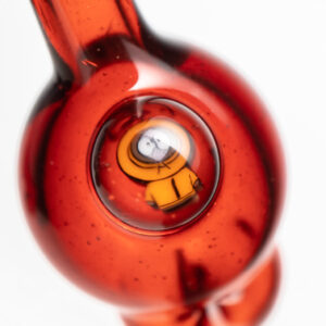 Shop Keys Glass - Spinner Bubble Cap - Kenny - Sparkle Red in australian