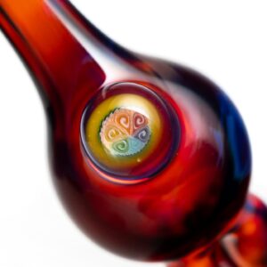Shop Keys Glass - Spinner Bubble Cap - Millie - Amber Purple in australian