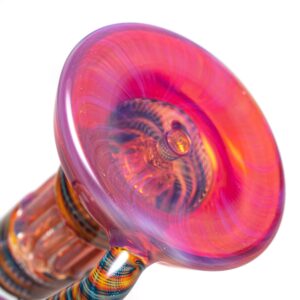 Shop Leisure - Worked Pillar Recycler - Yellow Orange Elvis w/ Fire & Ice Retti in australian