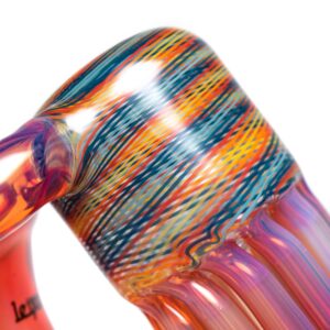 Shop Leisure - Worked Pillar Recycler - Yellow Orange Elvis w/ Fire & Ice Retti in australian