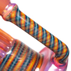 Shop Leisure - Worked Pillar Recycler - Yellow Orange Elvis w/ Fire & Ice Retti in australian