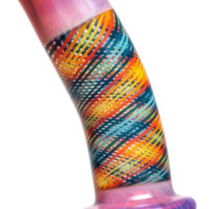 Shop Leisure - Worked Pillar Recycler - Yellow Orange Elvis w/ Fire & Ice Retti in australian