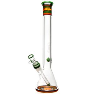 Shop Mighty Chalice - 15" Beaker - 40x7 - Rasta Linework in australian