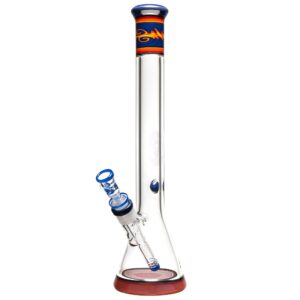Shop Mighty Chalice - 15" Beaker - 40x7 - Purple & Fire Linework in australian