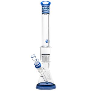 Shop Mighty Chalice - 17" Beaker - 12 Arm Tree - 40x7 - Multi Blue Linework in australian