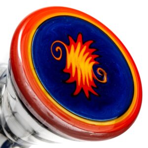 Shop Mighty Chalice - 15" Beaker - 40x7 - Purple & Fire Linework in australian