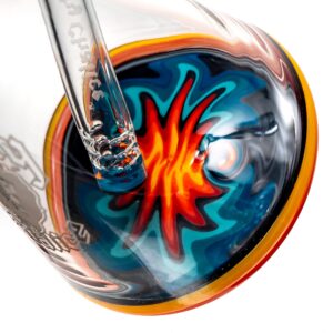 Shop Mighty Chalice - 17" Beaker - 12 Arm Tree - 40x7 - Fire & Ice Linework in australian