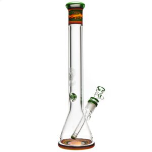 Shop Mighty Chalice - 15" Beaker - 40x7 - Rasta Linework in australian