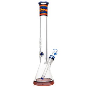 Shop Mighty Chalice - 15" Beaker - 40x7 - Purple & Fire Linework in australian