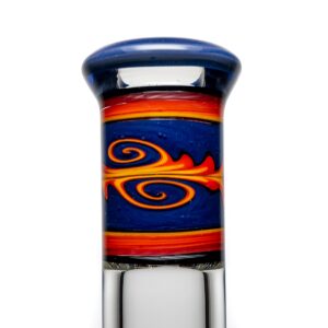 Shop Mighty Chalice - 15" Beaker - 40x7 - Purple & Fire Linework in australian