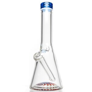 Shop Nes Glass - Mini Tube - Reversal Bottom - Fire Water w/ Red & Purple Wag in australian