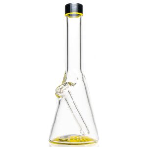 Shop Nes Glass - Mini Tube - Reversal Bottom - Grape w/ Yellow & Purple Wag in australian