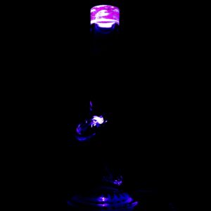 Shop Nes Glass - Mini Tube - Reversal Bottom - Fire Water w/ Red & Purple Wag in australian