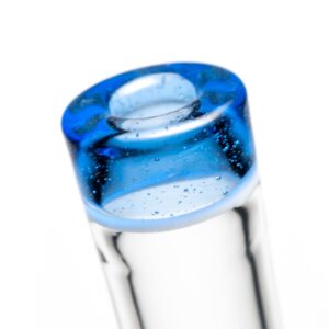 Shop Nes Glass - Mini Tube - Reversal Bottom - Fire Water w/ Red & Purple Wag in australian