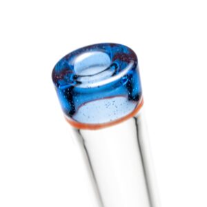 Shop Nes Glass - Mini Tube - Reversal Bottom - Fire Water w/ Red & Blue Wag in australian