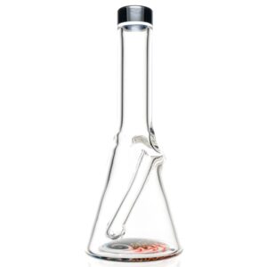 Shop Nes Glass - Mini Tube - Reversal Bottom - Grape w/ Black Rainbow Wag in australian