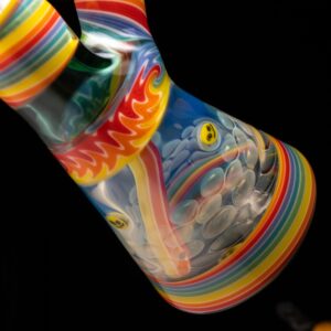 Shop Nes Glass - Custom Reversal Millie Tube - Trippy Smiley in australian