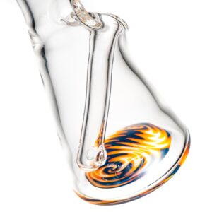 Shop Nes Glass - Mini Tube - Reversal Bottom - Heavy Blue L. w/ Lava Wag in australian