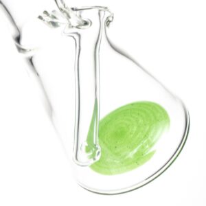 Shop Nes Glass - Mini Tube - Green Stardust #1 in australian