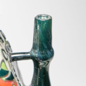 Shop Liberty - Stemless Disc Bubbler - Blue Stardust, Green, Red & White in australian