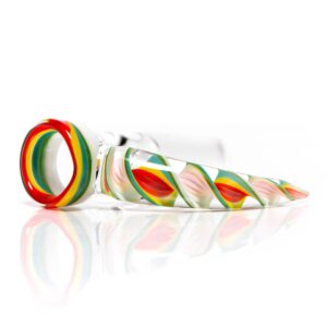 Shop Pho_Sco - Single Hole Linework Horn Slide - 14mm - Rainbow Rasta #2 in australian