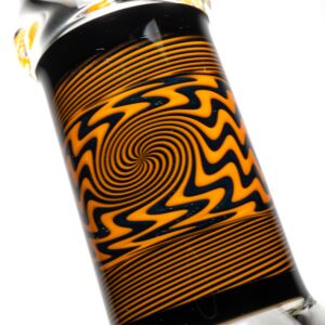 Shop ROOR.US x Chase Adams - 18" Worked Beaker - 50x5 - Orange & Black Reversal in australian