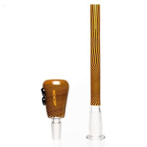 Shop ROOR.US x Chase Adams - 18" Worked Beaker - 50x5 - Orange & Black Reversal in australian