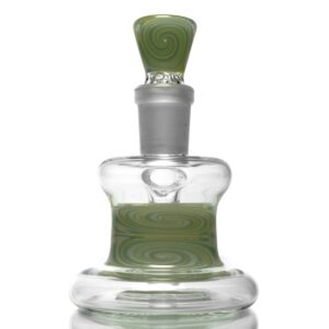 Shop Unity Glassworks - Worked Dry Catcher Set - 14mm - Green & White in australian