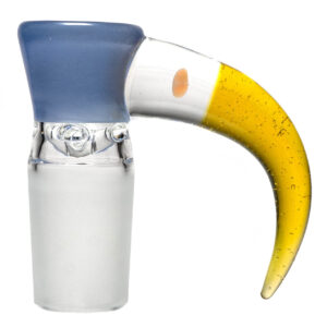 Shop Unity Glassworks - 4 Hole Opal Horn Slide - 18mm - Blue Satin & CFL Terps in australian