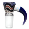 Shop Unity Glassworks - 4 Hole Worked Opal Horn Slide - 18mm - Shadow & Royal Jelly in australian