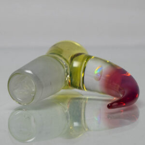 Shop Unity Glassworks - 3 Hole Opal Horn Slide - 14mm - CFL Sunset Slyme & Karmaline in australian