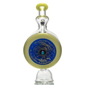 Shop Unity Glassworks - Coldworked Puffco Peak Attachment - Rick & Morty - CFL Yoshi in australian