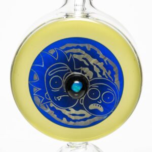 Shop Unity Glassworks - Coldworked Puffco Peak Attachment - Rick & Morty - CFL Yoshi in australian