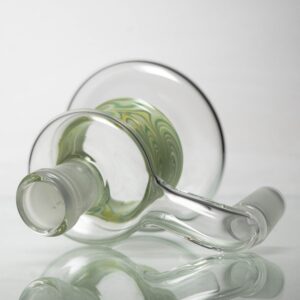 Shop Unity Glassworks - Worked Dry Catcher Set - 14mm - Green & White in australian