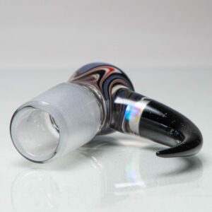 Shop Unity Glassworks - 4 Hole Worked Opal Horn Slide - 18mm - Shadow & Galaxy in australian
