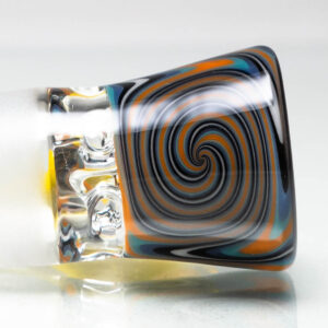 Shop Unity Glassworks - 4 Hole Worked Opal Horn Slide - 18mm - Beach Jailhouse & Terps in australian