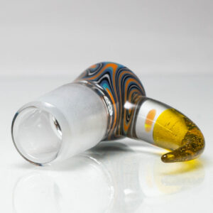 Shop Unity Glassworks - 4 Hole Worked Opal Horn Slide - 18mm - Beach Jailhouse & Terps in australian
