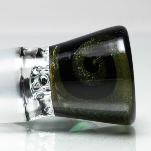 Shop Unity Glassworks - 4 Hole Worked Opal Horn Slide - 18mm - Metal Fleck & Galaxy in australian